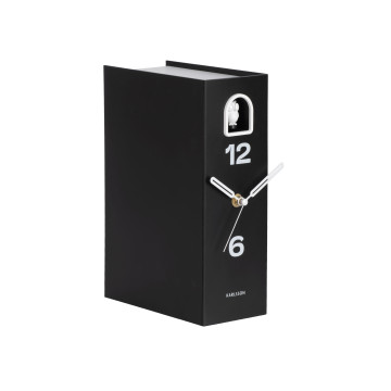 Stolové hodiny Book Owl Karlsson KA6163BK, 25cm